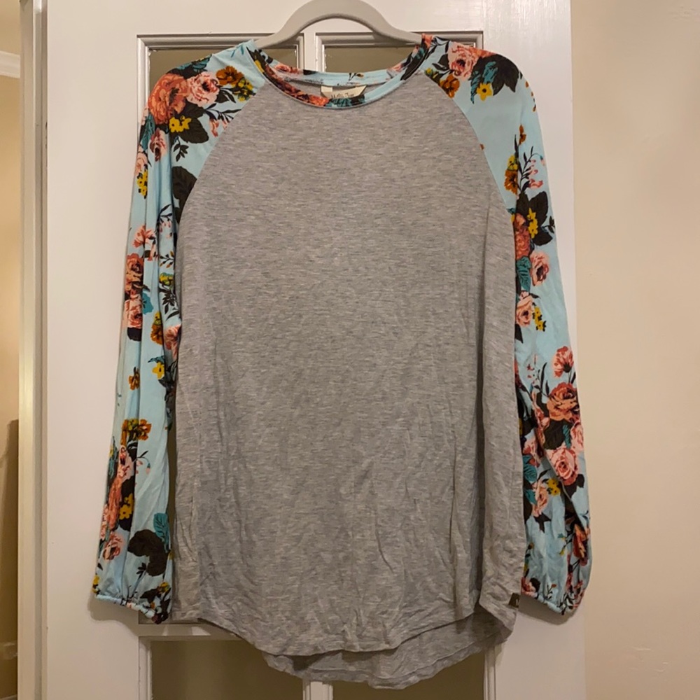 Matilda Jane Floral Baseball tee